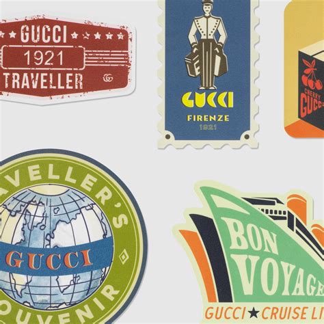 gucci traveller luggage sticker